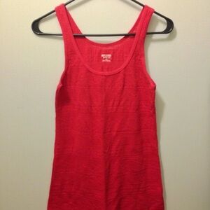 Red Woven Mossimo Tank Top